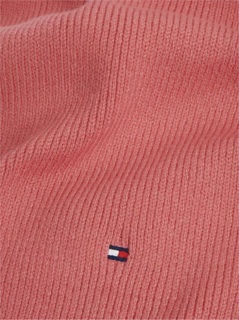 Roz Fular Din Lana Tricotat Cu Steag Hilfiger  Femei