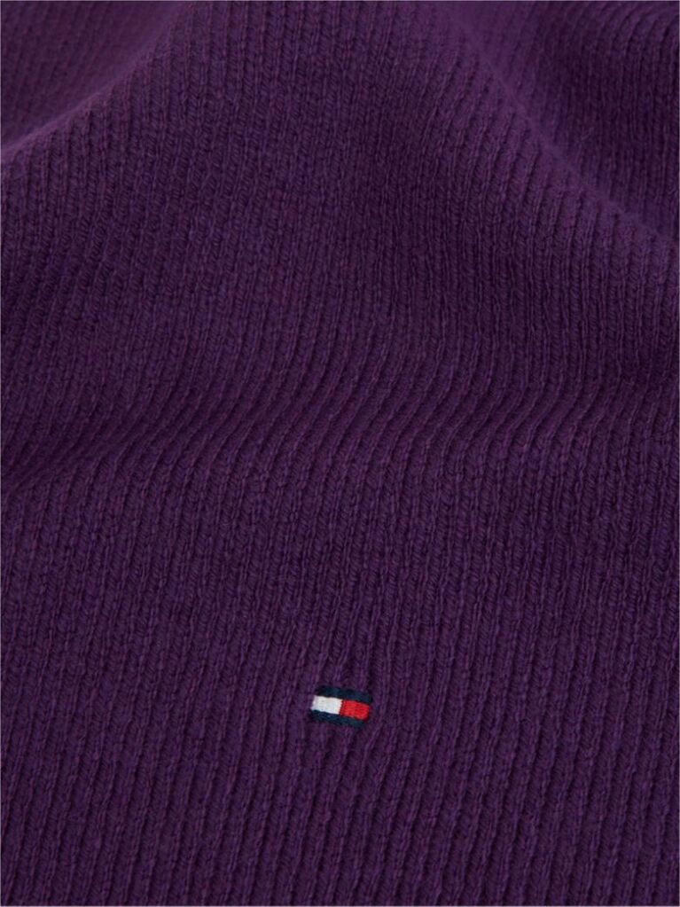 Purple Hilfiger Flag Knit Scarf With Wool  Women