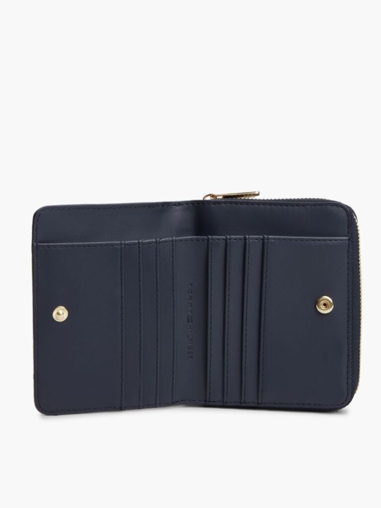 Blue Portofel Cu Imprimeu Hilfiger Icon Si Fermoar  Femei