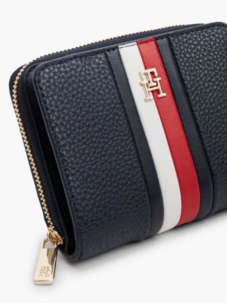 Blue Portofel Cu Imprimeu Hilfiger Icon Si Fermoar  Femei