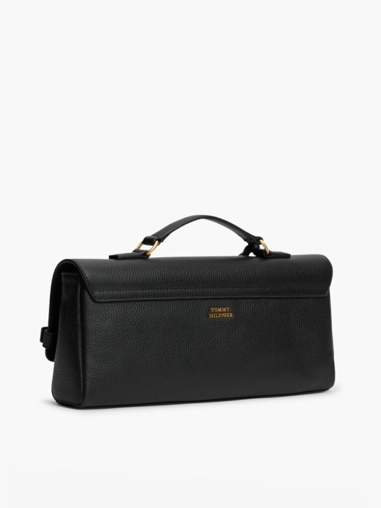 Negru The American Icon Geanta Clutch Padlock Din Piele  Femei