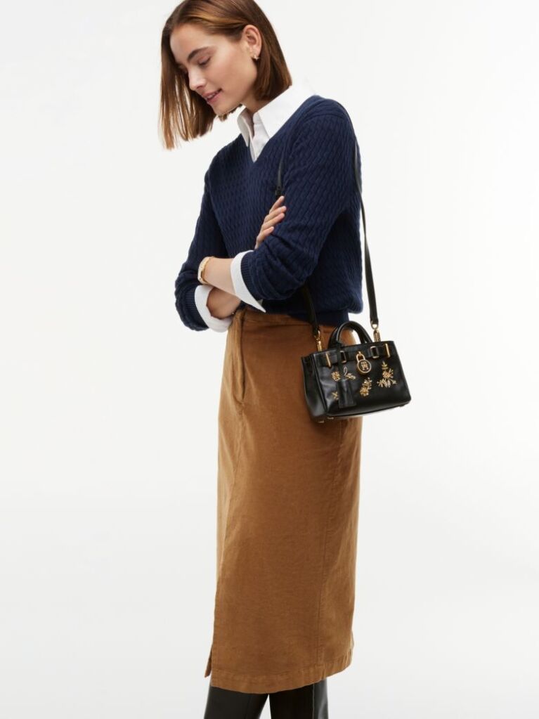 Negru The American Icon Geanta Tote Din Piele  Femei