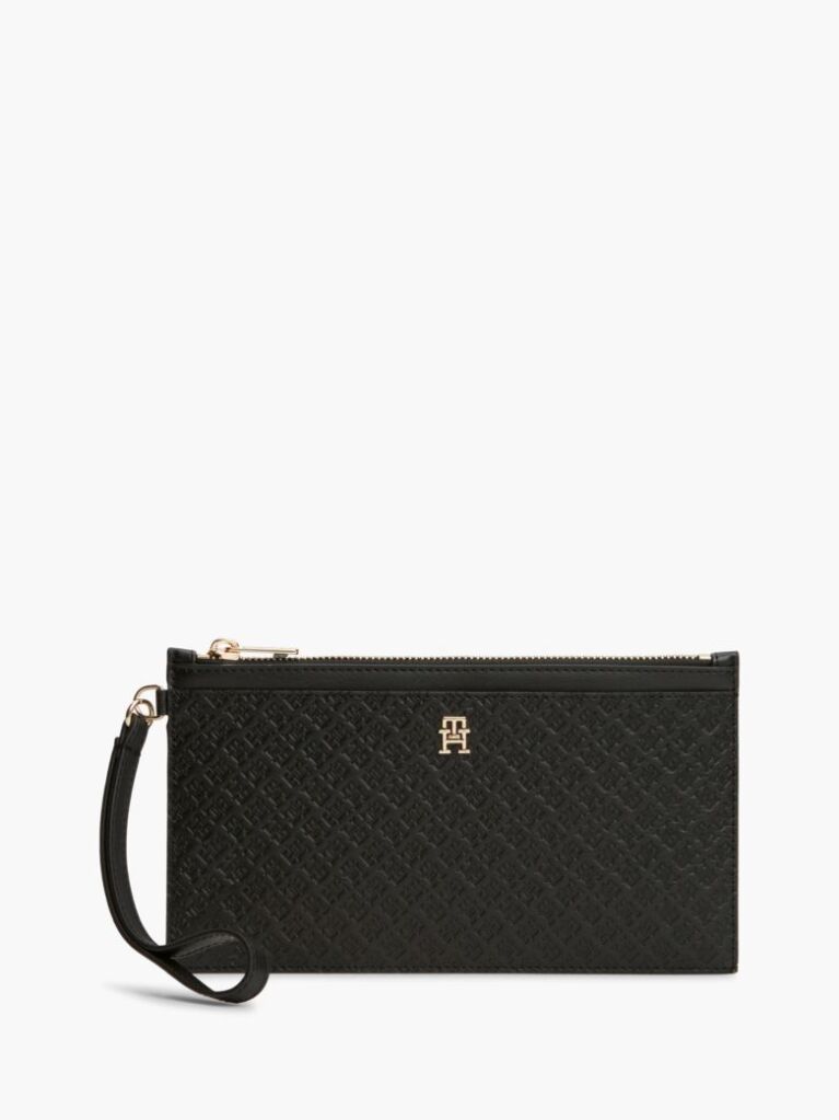 Negru Portofel Cu Imprimeu Hilfiger Icon  Femei