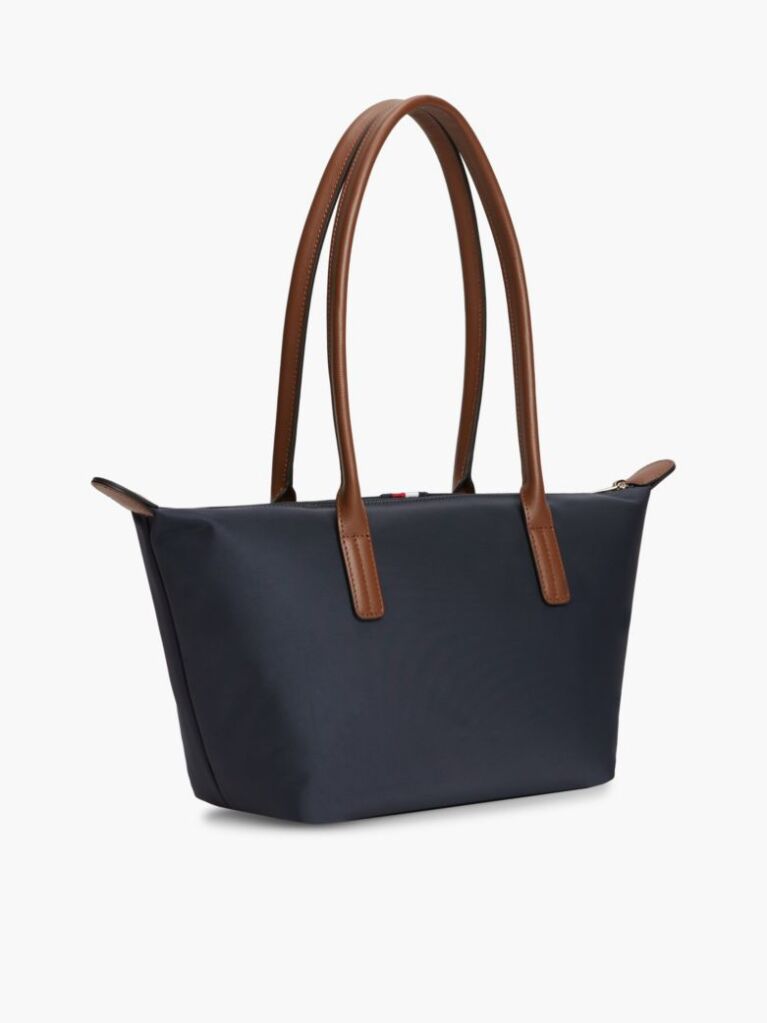 Blue Geanta Tote Popette Cu Dunga Global  Femei