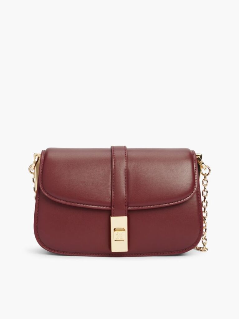 Rosu Geanta Crossbody Cu Monograma TH Si Lant  Femei