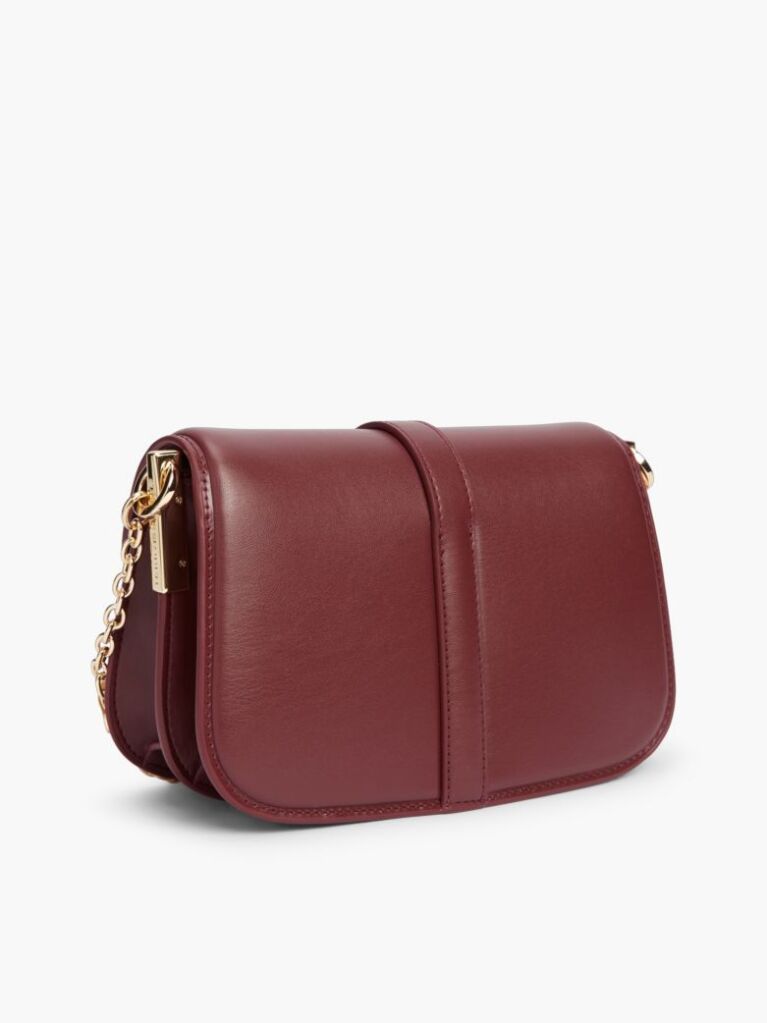 Rosu Geanta Crossbody Cu Monograma TH Si Lant  Femei