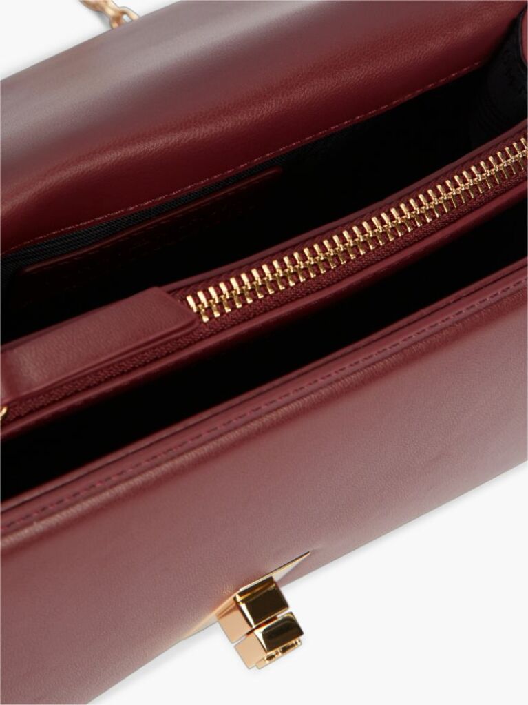 Rosu Geanta Crossbody Cu Monograma TH Si Lant  Femei