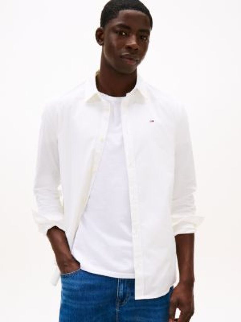 Alb Camasa Slim Fit Stretch  Barbati
