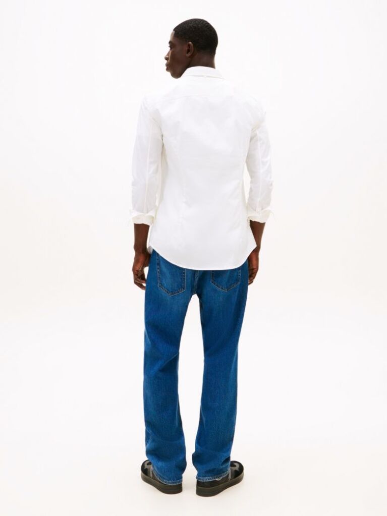 Alb Camasa Slim Fit Stretch  Barbati