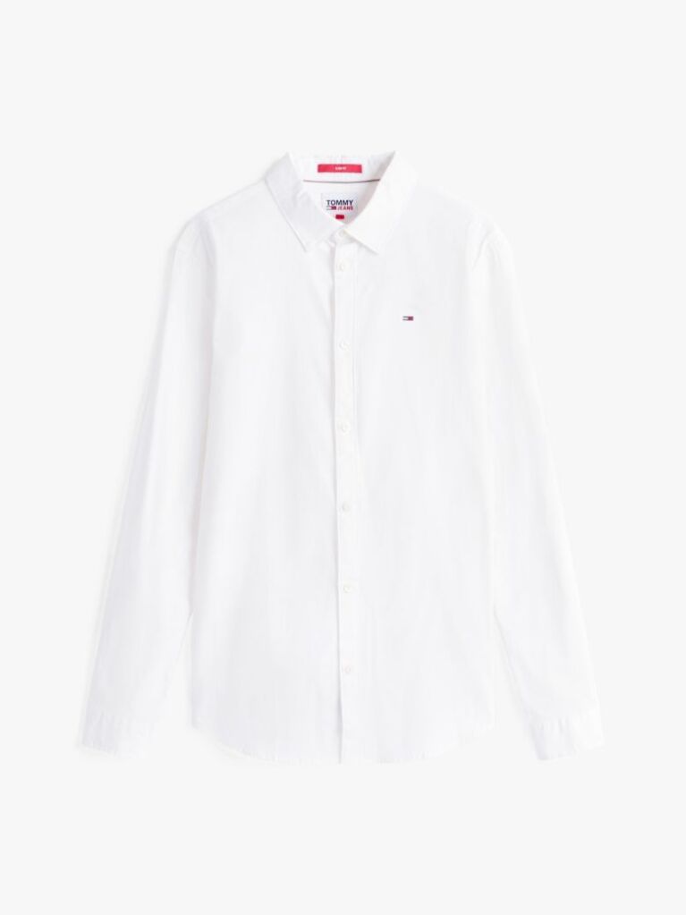 Alb Camasa Slim Fit Stretch  Barbati