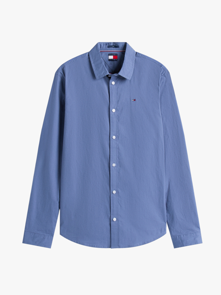 Blue Camasa Slim Fit Stretch  Barbati