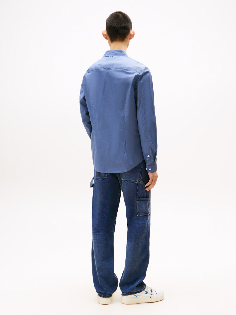 Blue Camasa Slim Fit Stretch  Barbati