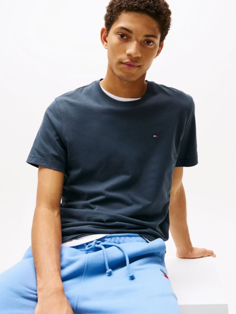 Negru Tricou Crew Regular Fit  Barbati