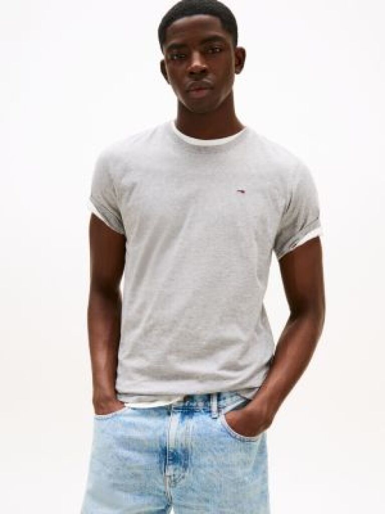 Gri Tricou Crew Regular Fit  Barbati