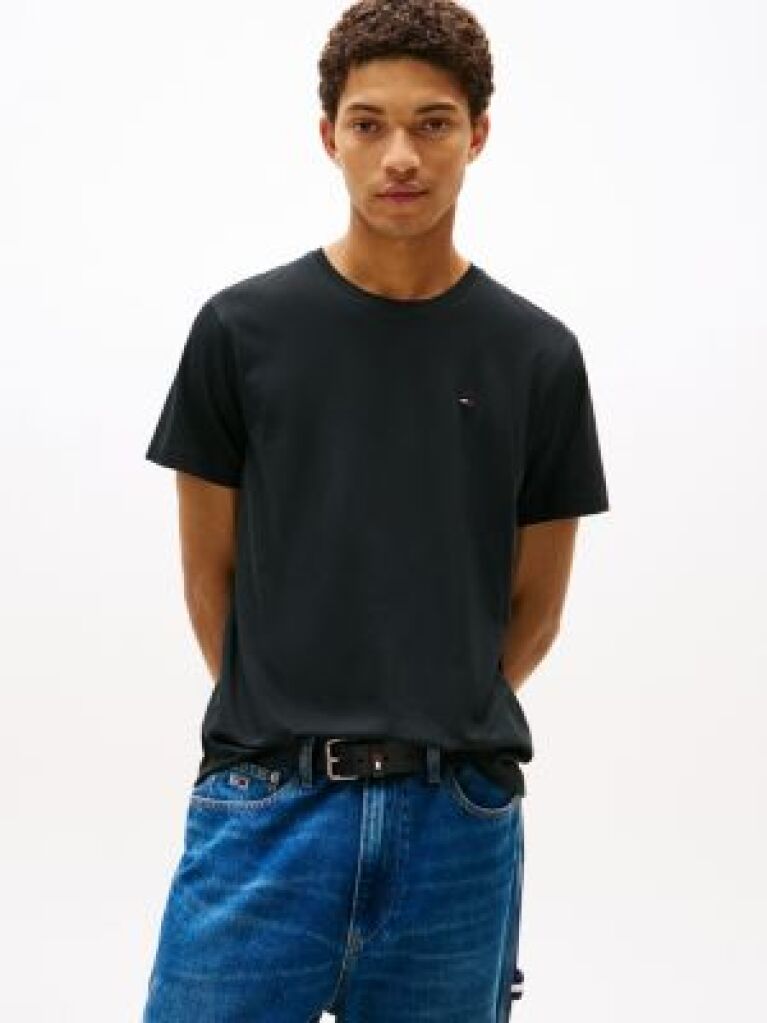 Negru Tricou Crew Regular Fit  Barbati