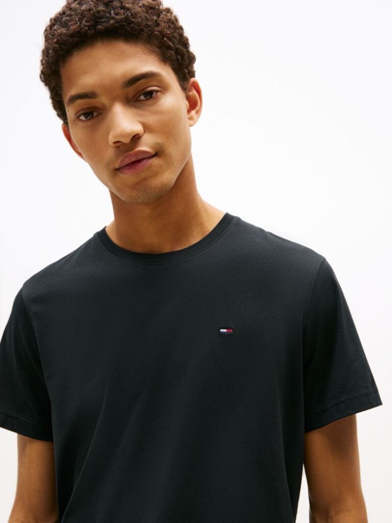 Negru Tricou Crew Regular Fit  Barbati