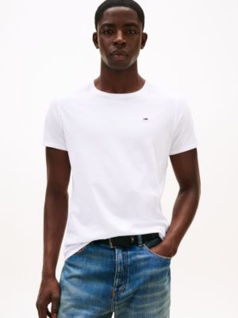 Alb Tricou Crew Regular Fit  Barbati