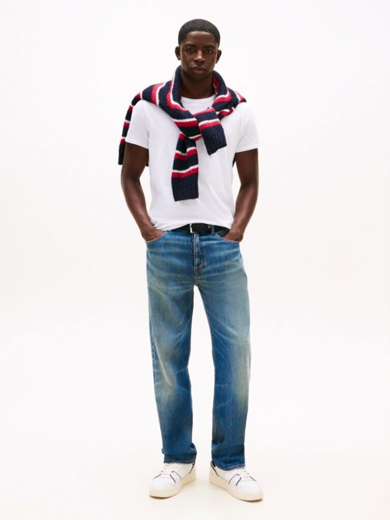 Alb Tricou Crew Regular Fit  Barbati
