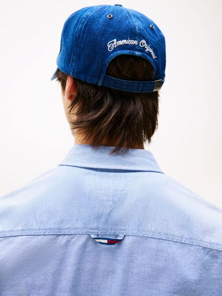 Blue Camasa Slim Fit Din Bumbac Organic Stretch  Barbati