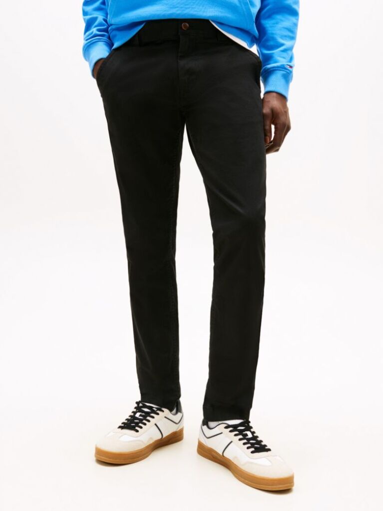 Black Scanton Slim Fit Chinos  Men