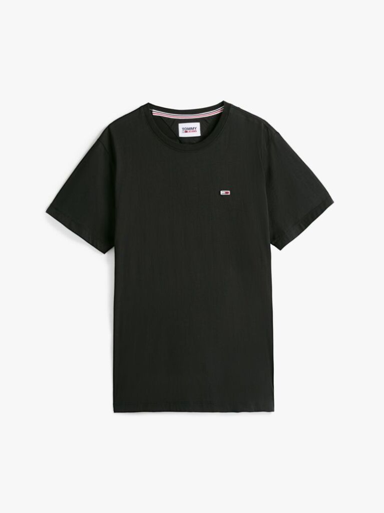 Negru Tricou Din Bumbac Organic Classics  Barbati