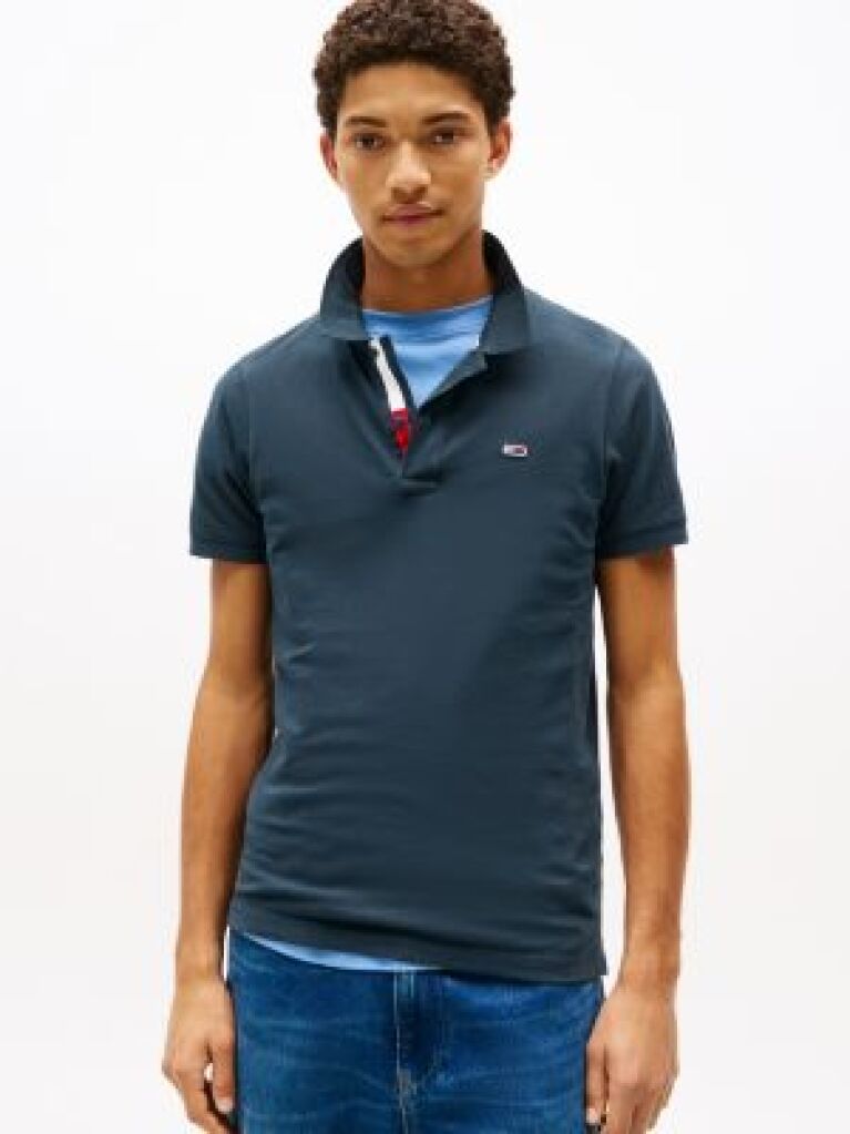 Blue TJM SLIM PLACKET POLO  Men