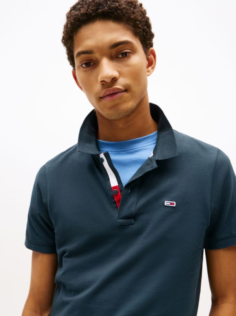 Blue TJM SLIM PLACKET POLO  Men