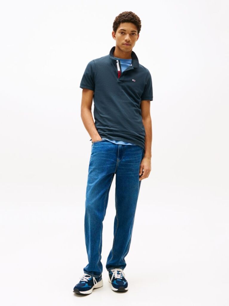 Blue TJM SLIM PLACKET POLO  Men