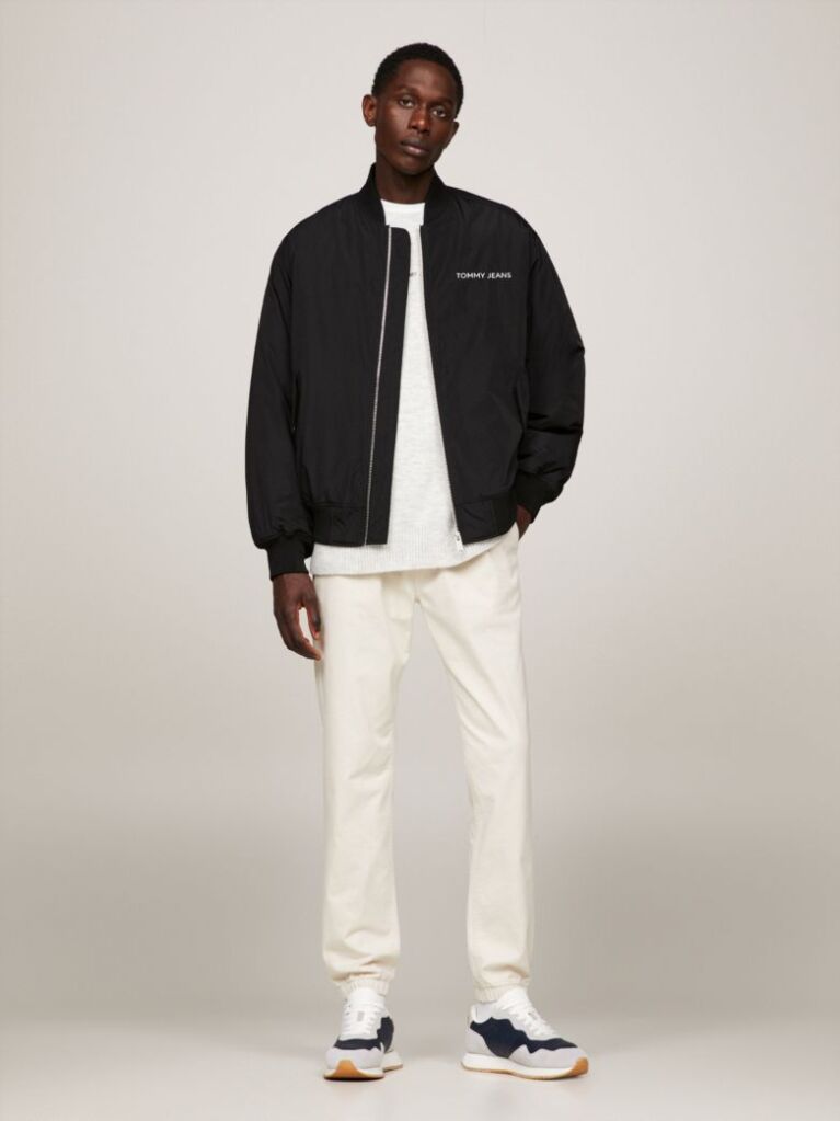 Black Classics Tonal Logo Bomber Jacket  Men