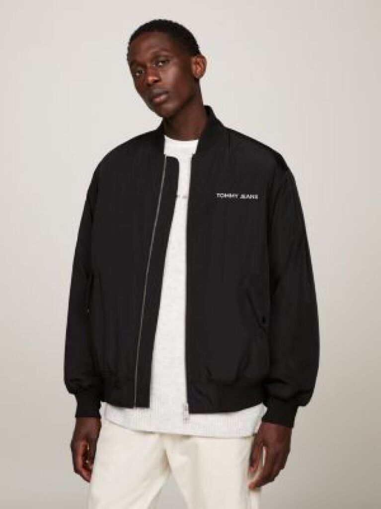 Black Classics Tonal Logo Bomber Jacket  Men