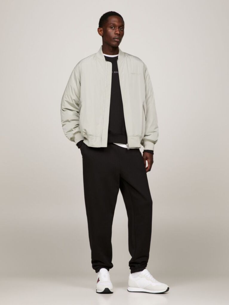 Grey Classics Tonal Logo Bomber Jacket  Men