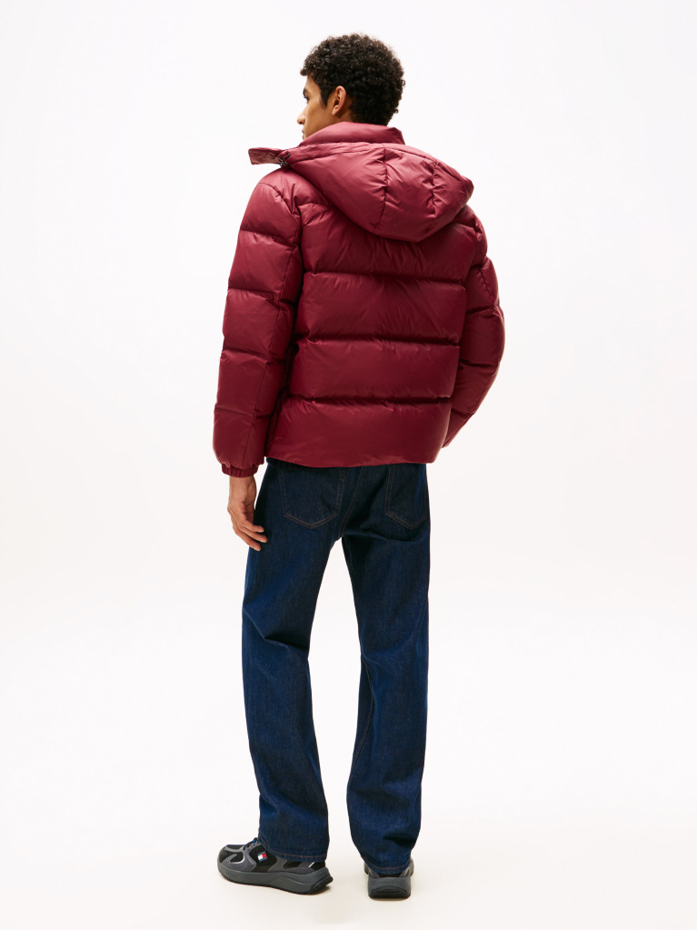 Red Water Repellent Down Jacket  Men