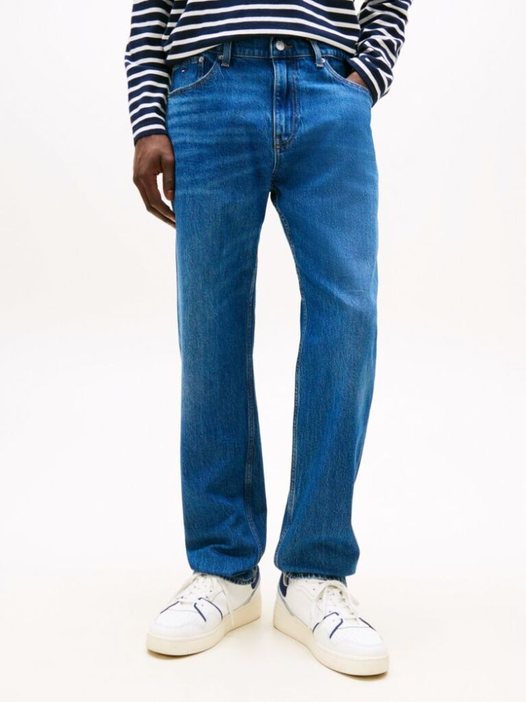 Denim Jeans Ryan Regular Fit Drepti Decolorati  Barbati