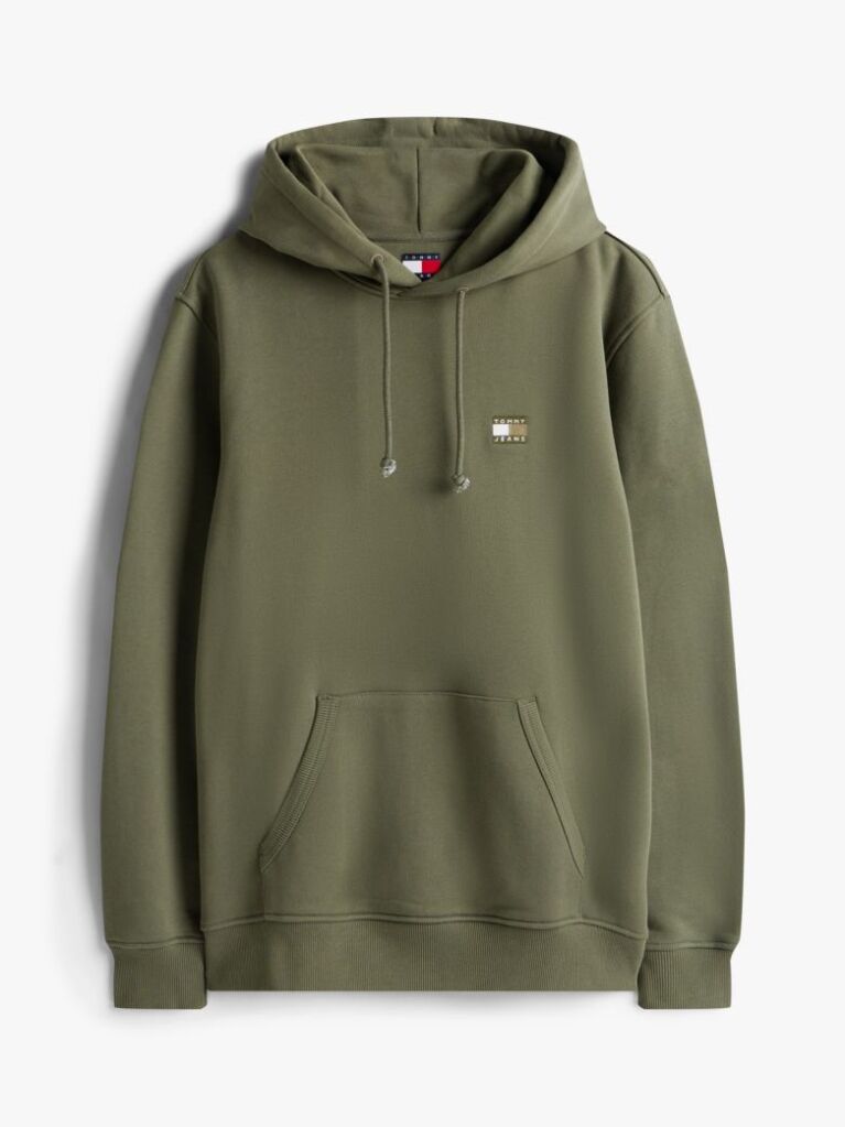 Verde Hanorac Cu Cordon Tommy Badge  Barbati