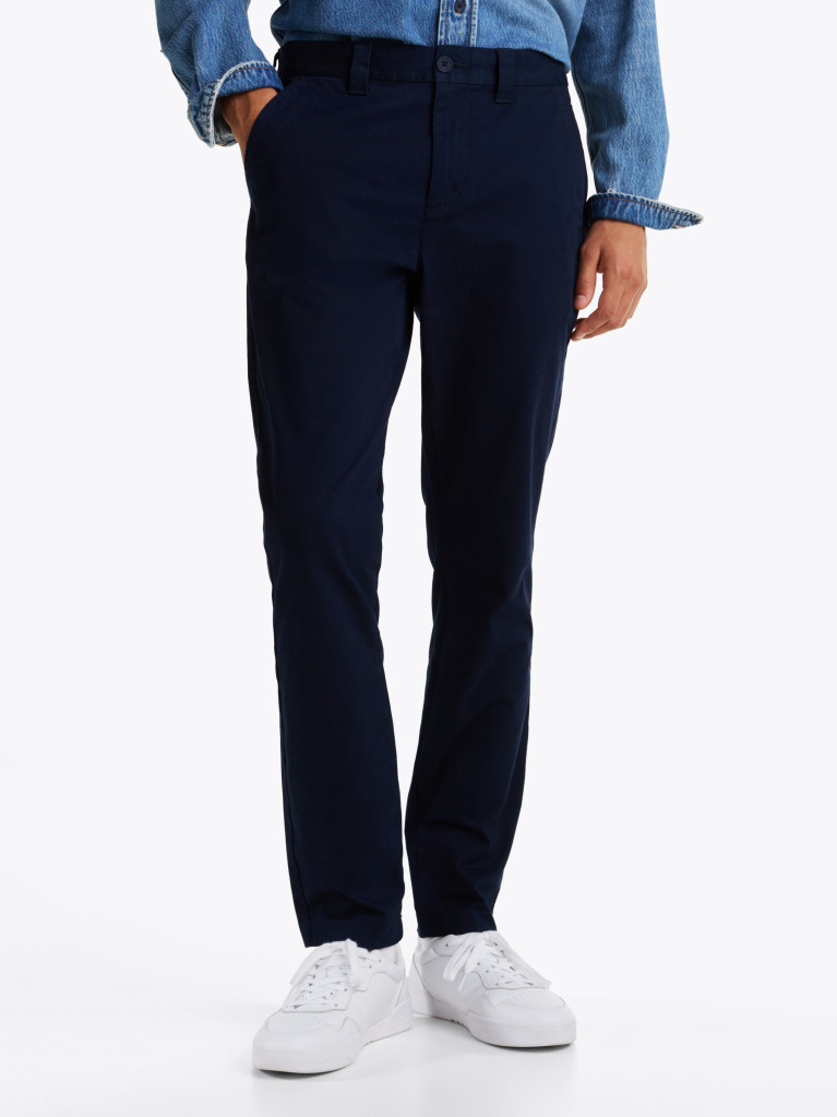 Blue Pantaloni Chinos Slim Din Bumbac Elastic Austin  Barbati