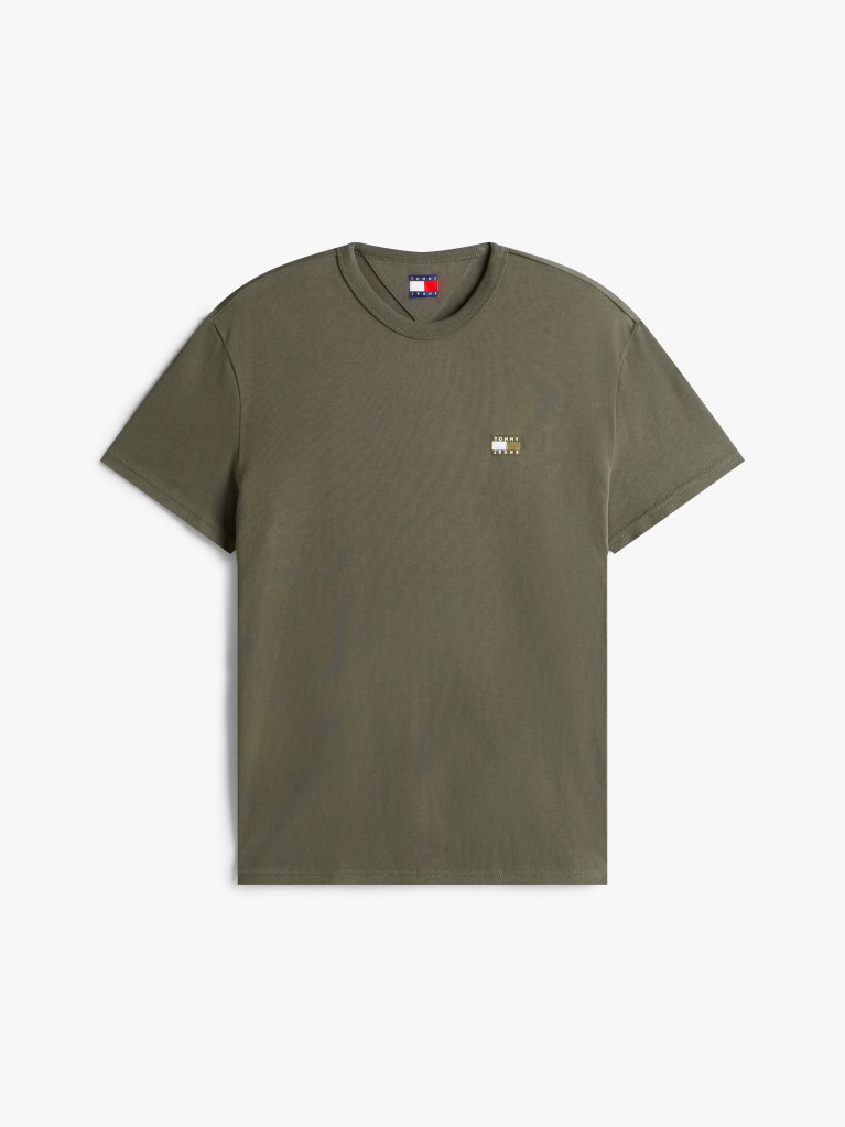 Verde Tricou Cu Guler Rotund Tommy Badge  Barbati