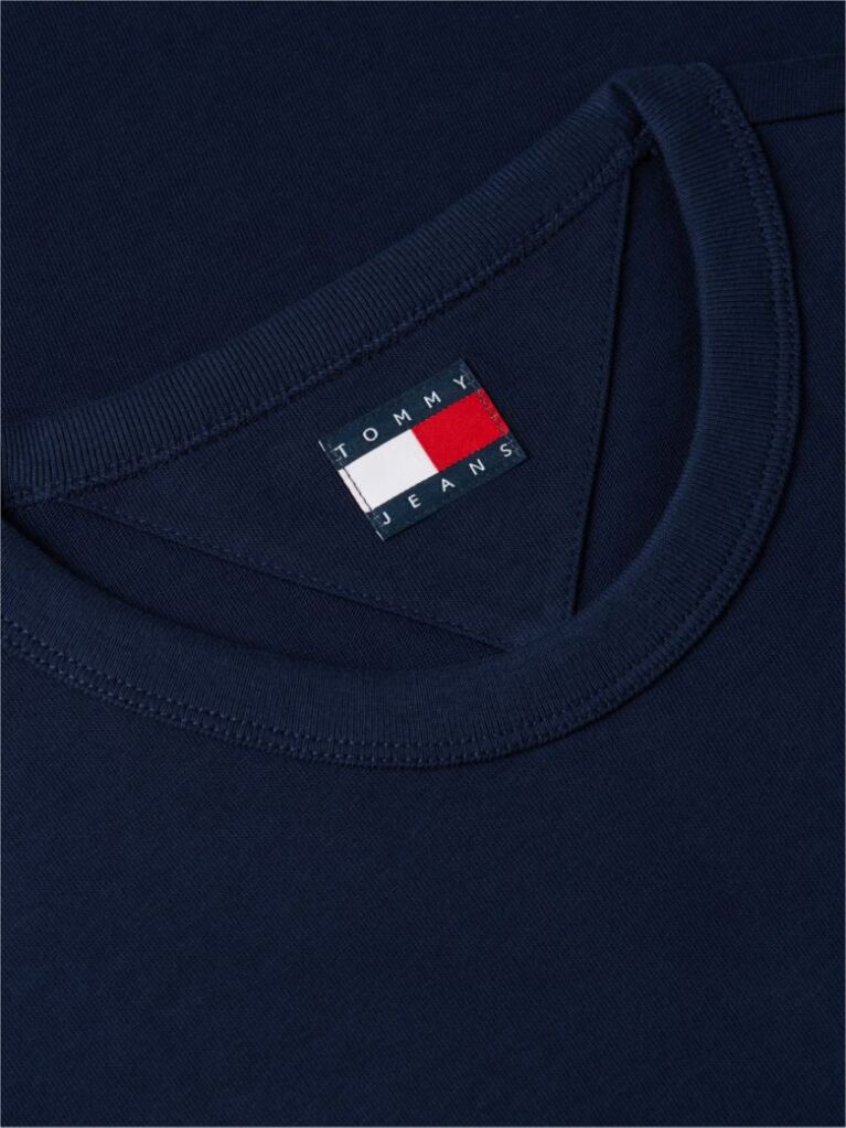 Blue Tommy Badge Crew Neck T-Shirt  Men