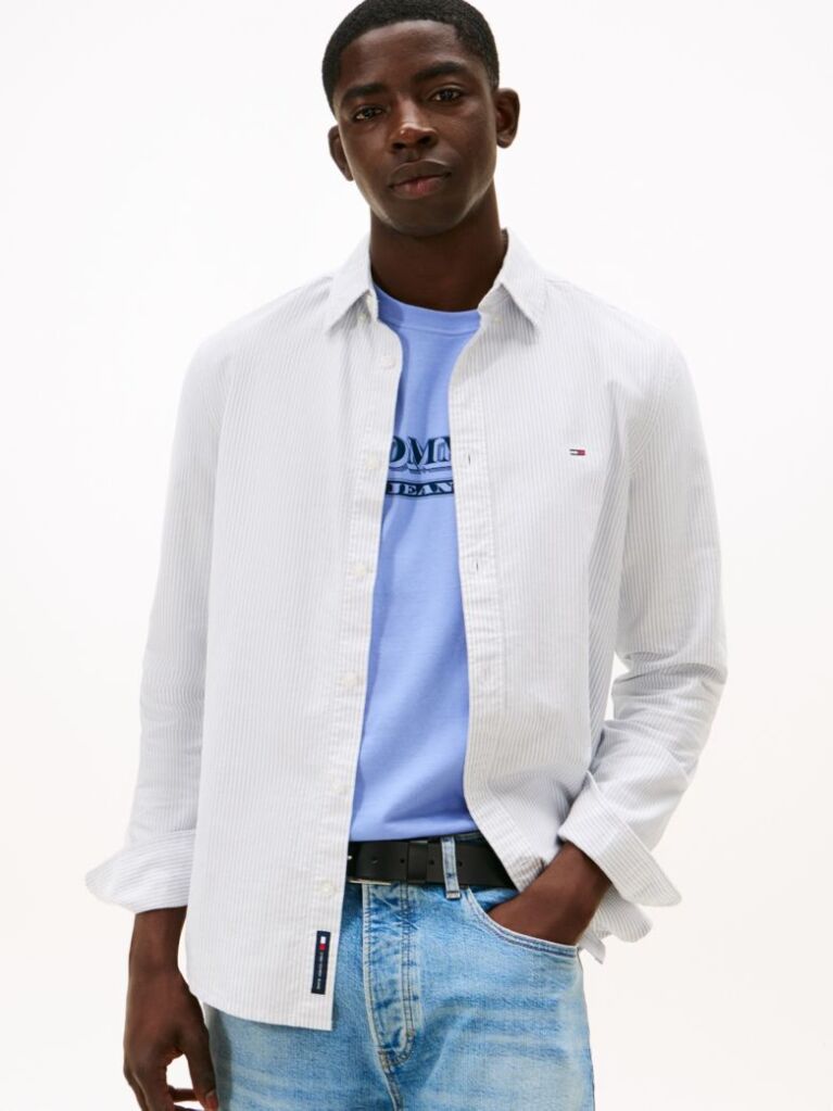 Multi Slim Stripe Oxford Shirt  Men