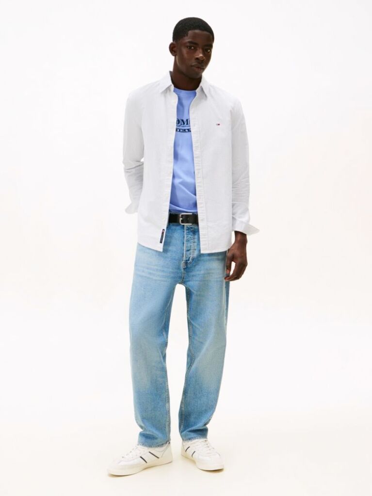 Multi Slim Stripe Oxford Shirt  Men