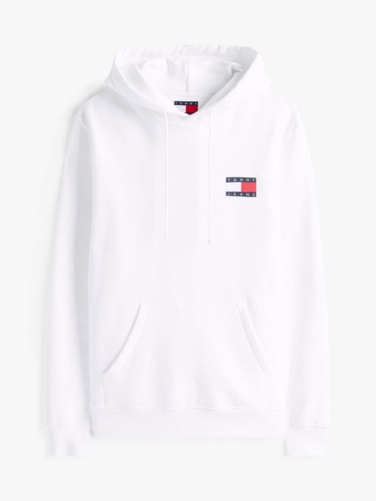 Alb Hanorac Cu Cordon Si Logo  Barbati