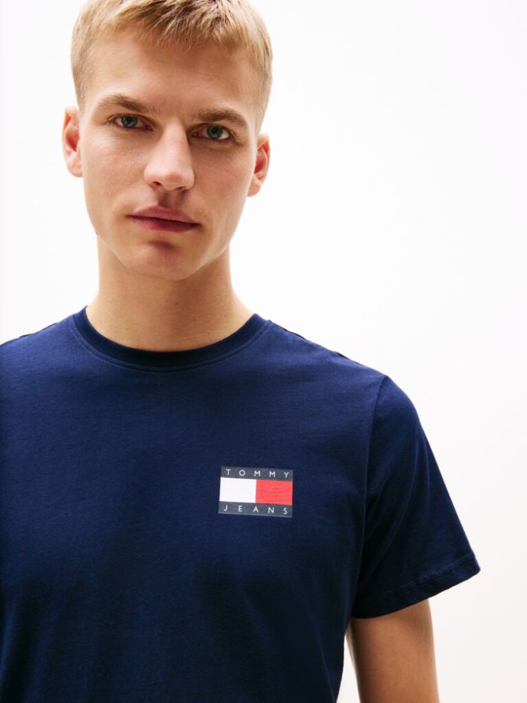 Blue Logo Slim T-Shirt  Men