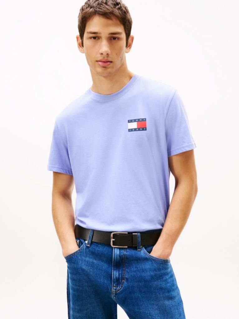 Mov Tricou Slim Cu Logo    Barbati