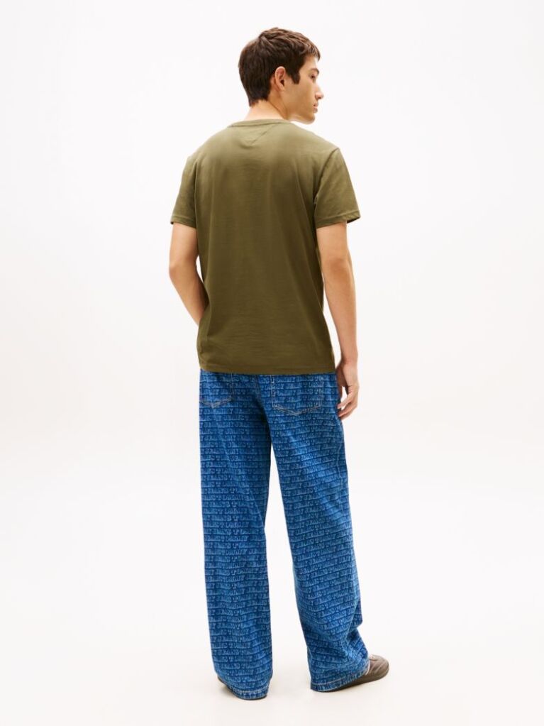 Verde Tricou Slim Cu Logo    Barbati