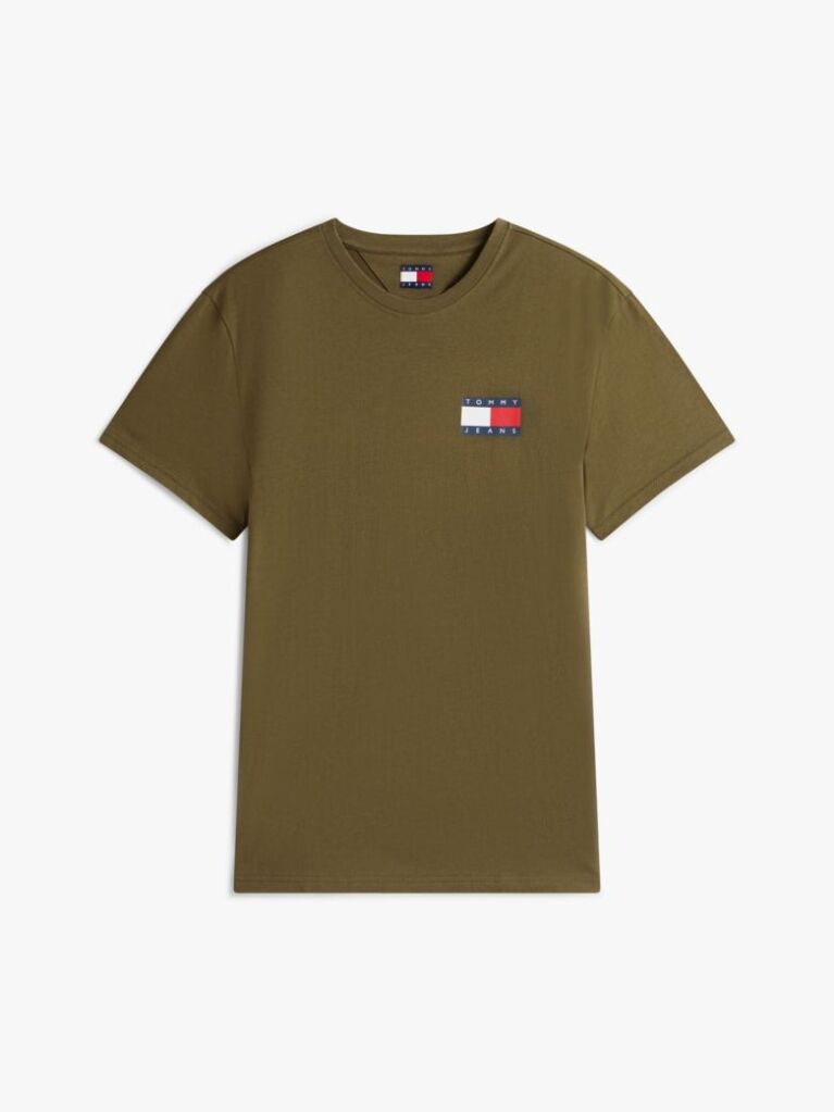 Verde Tricou Slim Cu Logo    Barbati