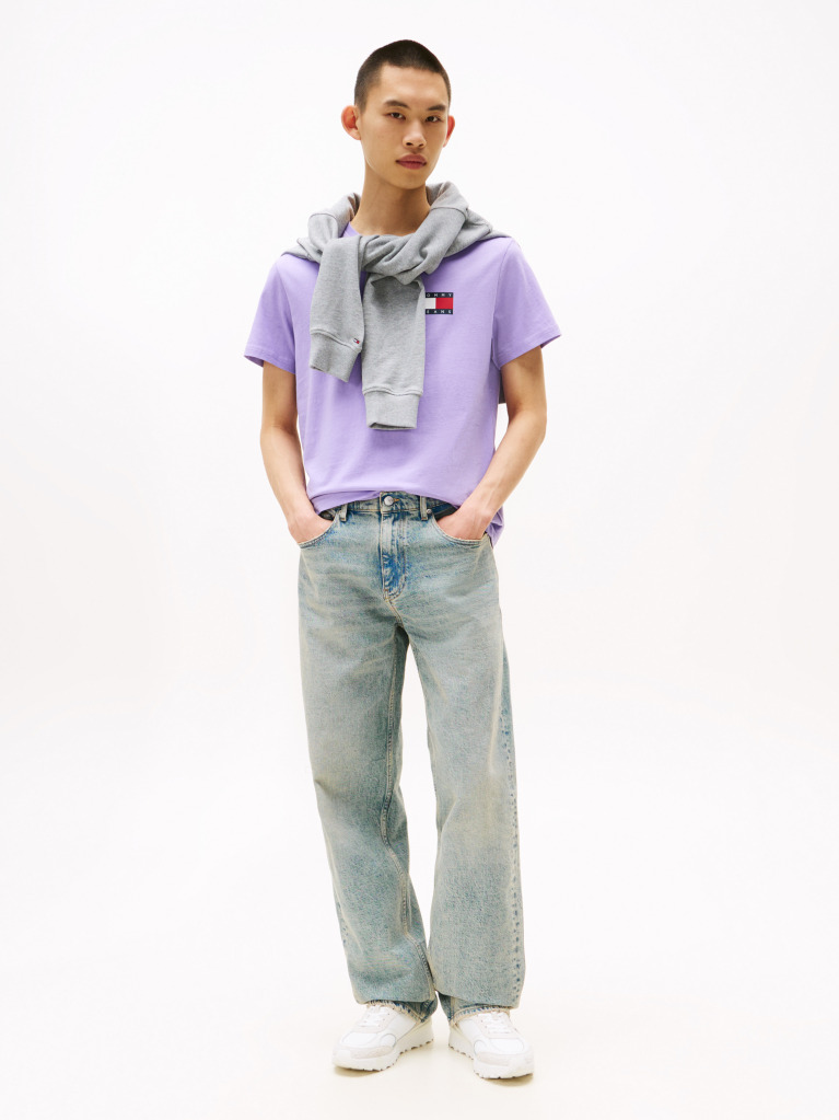 Mov Tricou Slim Cu Logo    Barbati
