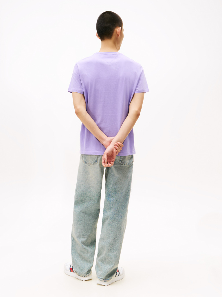 Mov Tricou Slim Cu Logo    Barbati