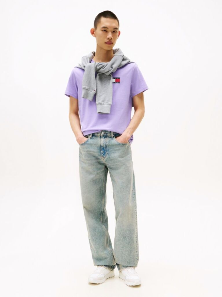 Mov Tricou Slim Cu Logo    Barbati