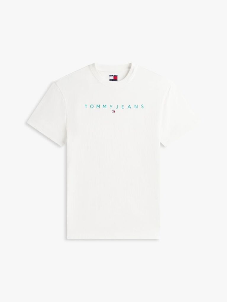White Regular Logo Embroidery T-Shirt  Men