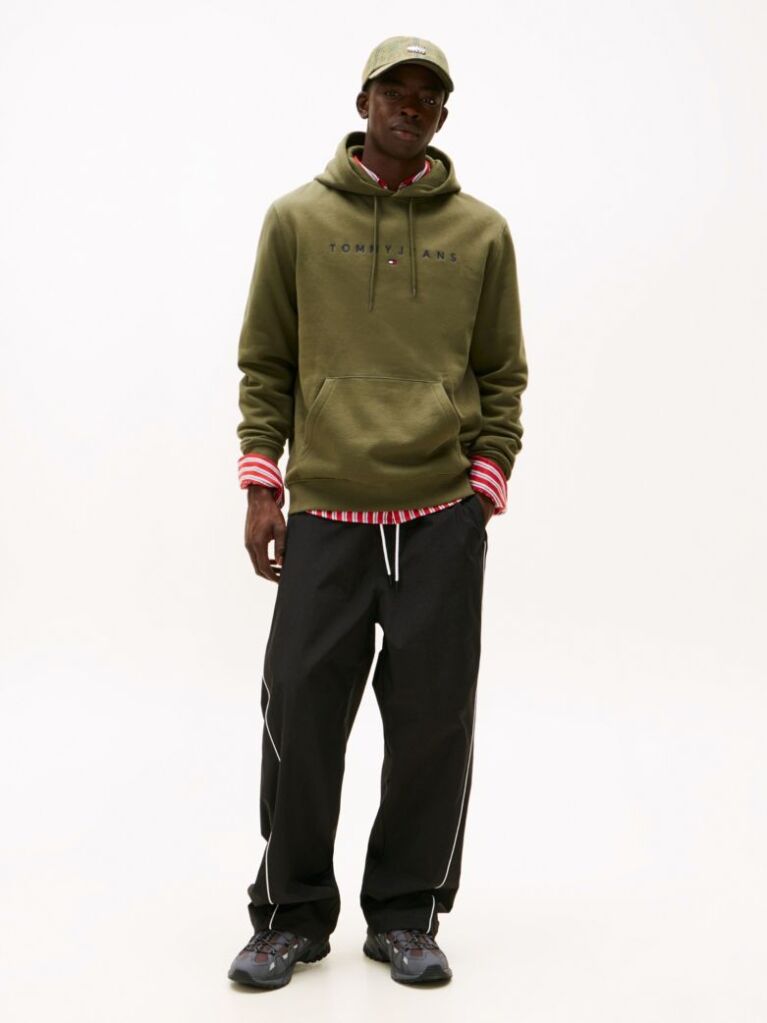 Green Regular Logo Hoody  Men