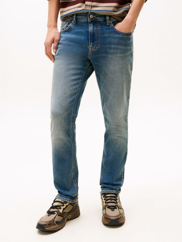 Denim Jeansi Scanton Slim Cu Efect De Uzura  Barbati